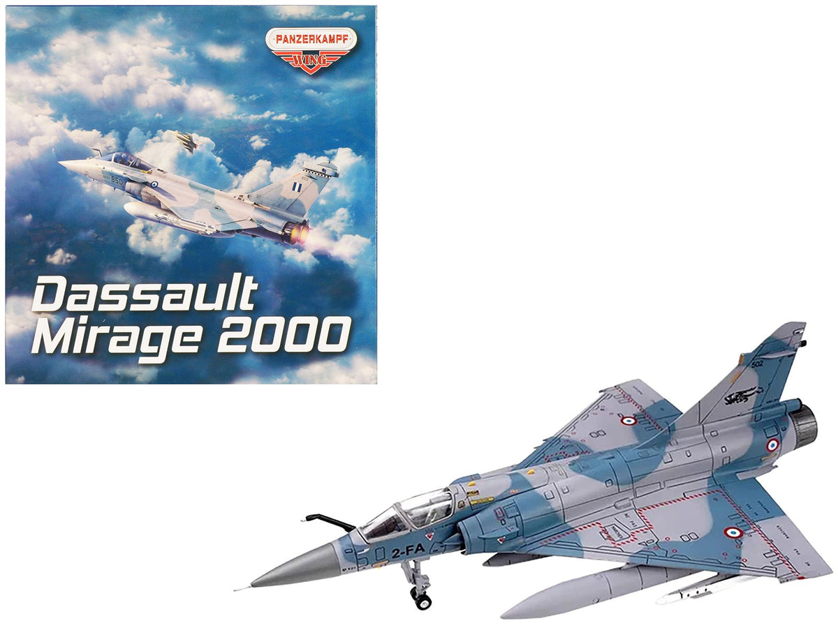 Dassault Mirage 2000-5F Fighter Aircraft "2-FA Cigognes" French Air Force "Wing" Series 1/72 Diecast Model by Panzerkampf free shipping USA