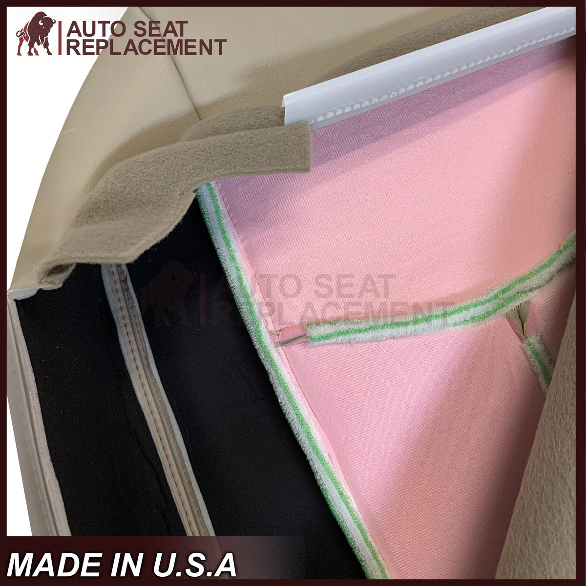 2003 - 2007 Chevy Tahoe Suburban & GMC Yukon Second Row 50/50 Captain Chairs Seat Cover In Light Tan (Shale) - Choose from variant