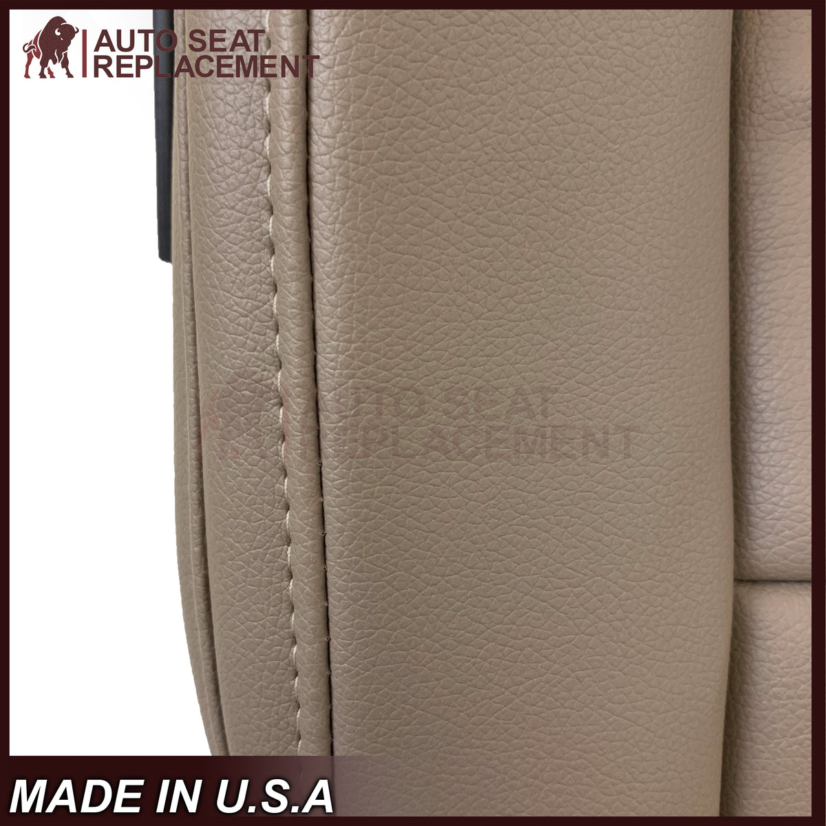 2015 - 2022 GMC Canyon & Canyon Denali (PERFORATED) Replacement Bottom Seat Covers in Jet Black OR Gray / Dune Tan: Choose your side
