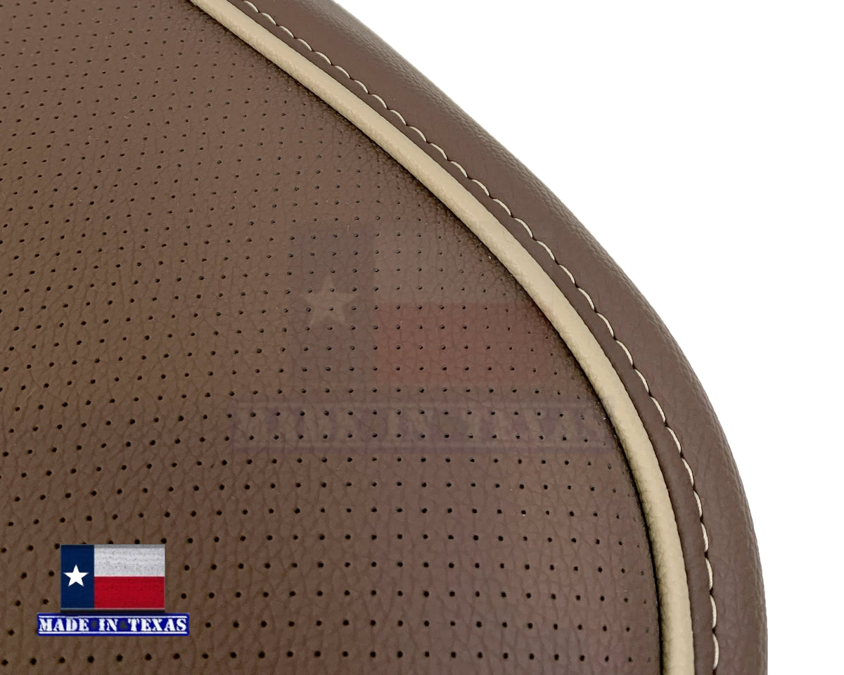 2014-2019 Chevy Silverado 1500 2500HD 3500HD High Country Replacement Perforated Genuine Leather OR Synthetic Leather Seat Covers: Brown
