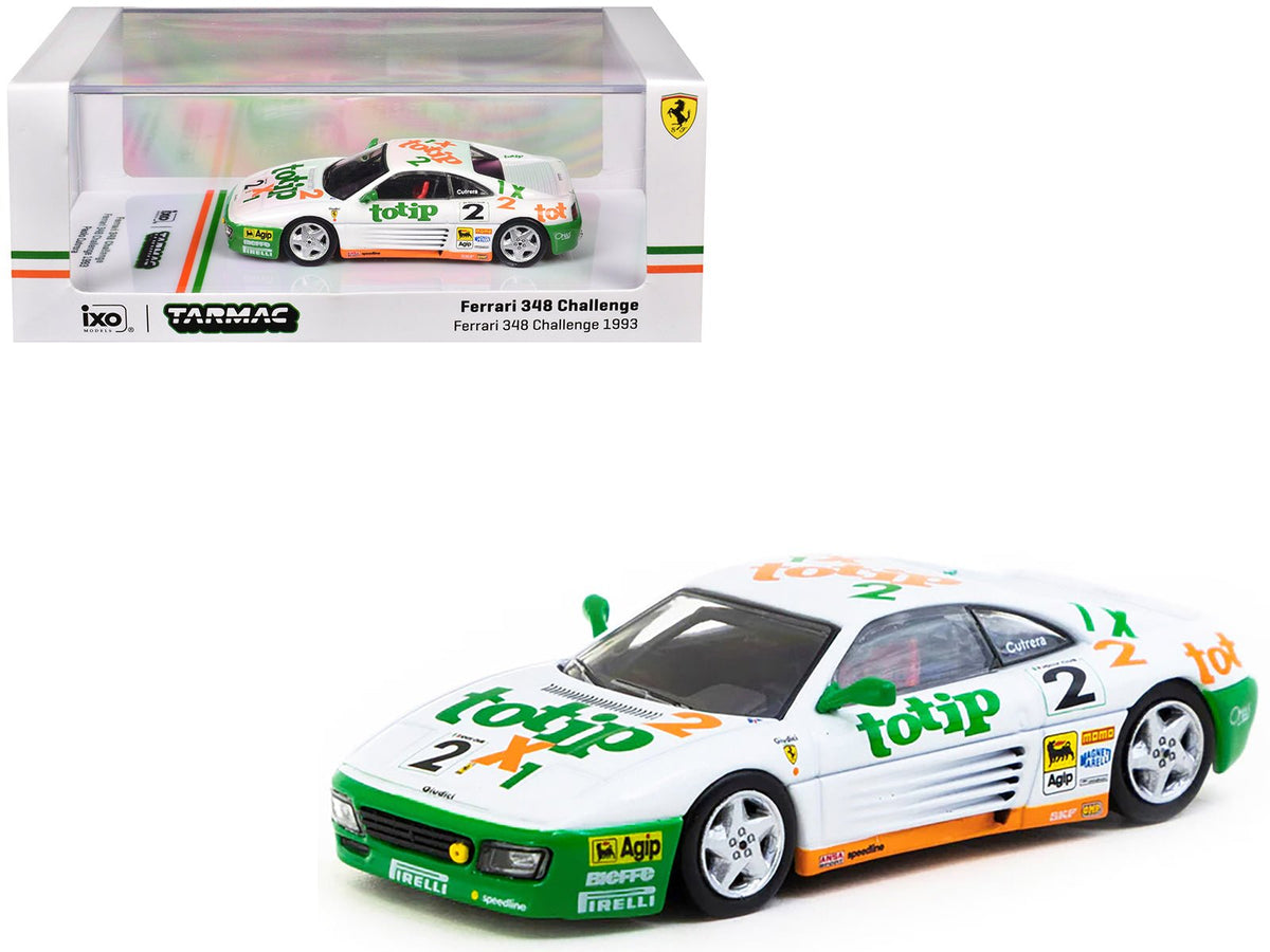Ferrari 348 Challenge #2 Paolo Cutrera "Ferrari 348 Challenge" (1993) "Hobby64" Series 1/64 Diecast Model Car by Tarmac Works free shipping USA