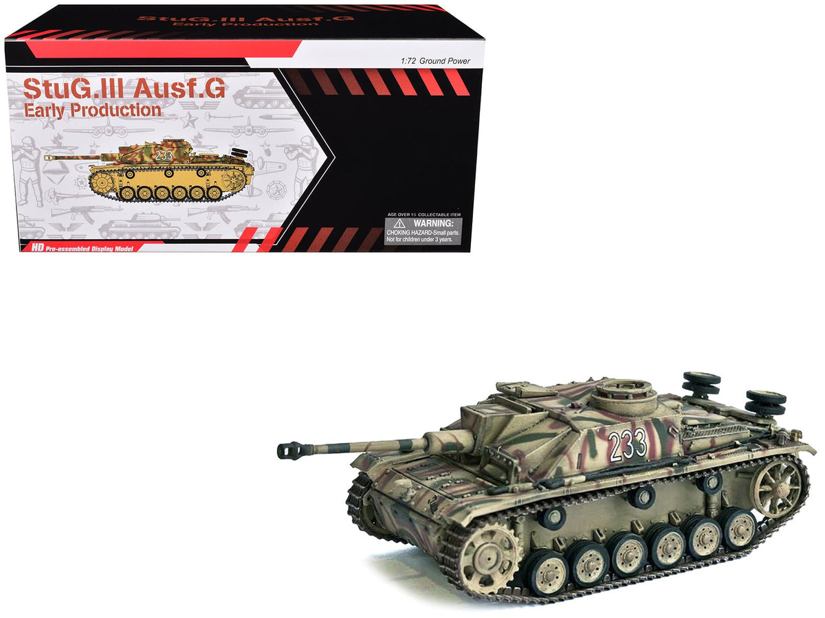 Germany StuG III Ausf. G "Early Production" Tank "#233 Pz.Abt. 103 3.Pz.Gren. Div. Rome" (1943) "NEO Dragon Armor" Series 1/72 Plastic Model by Dragon Models free shipping USA