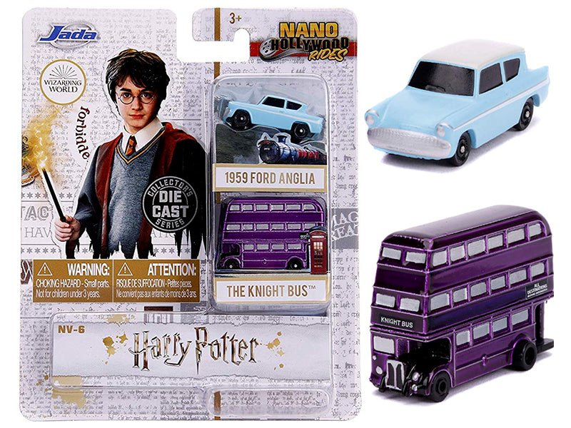 "Harry Potter" 2 piece Set "Nano Hollywood Rides" Diecast Models by Jada free shipping USA