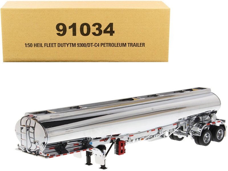 Heil Fleet Duty TM 9300/DT-C4 Petroleum Tanker Trailer Chrome "Transport Series" 1/50 Diecast Model by Diecast Masters free shipping USA