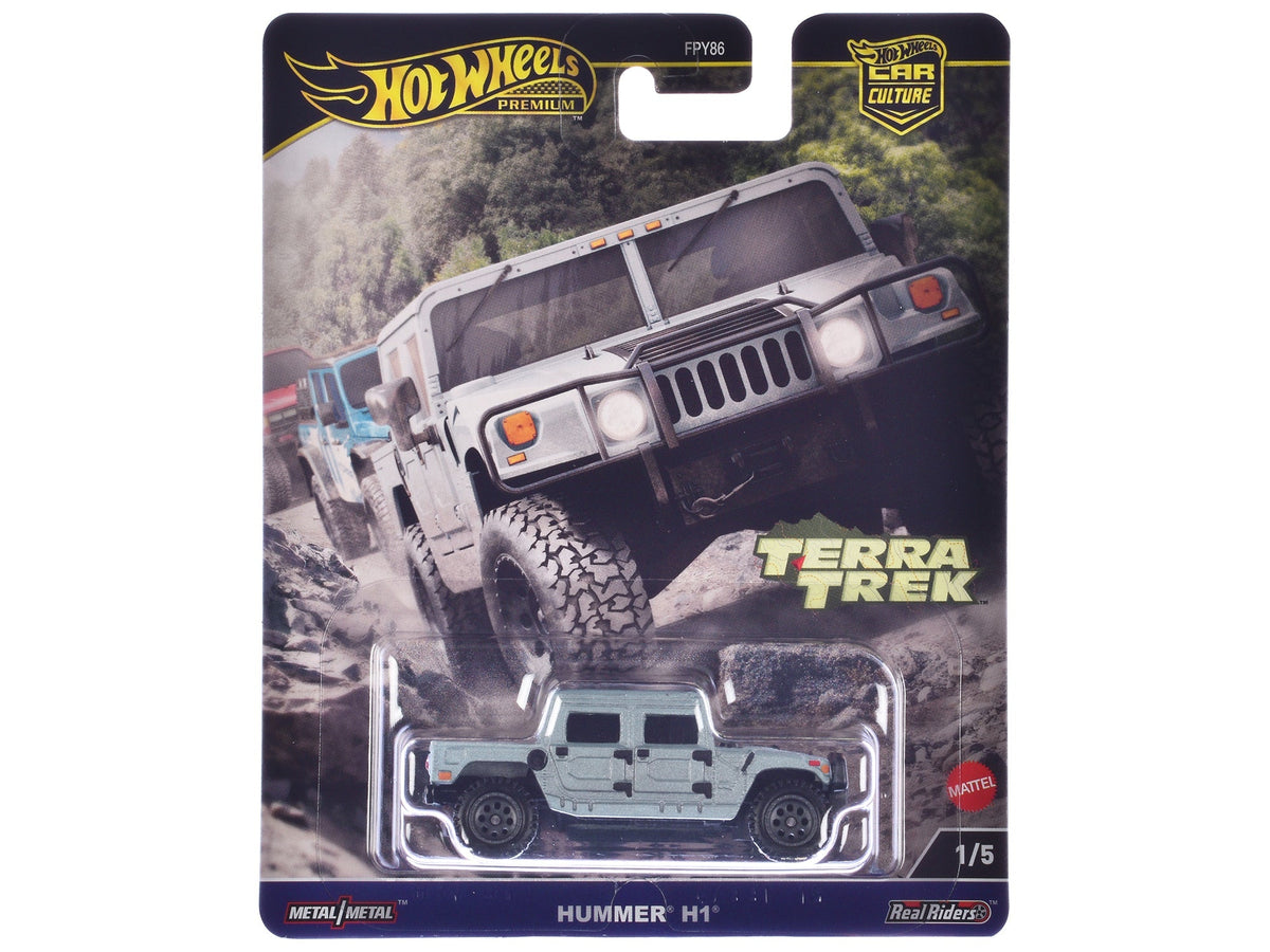 Hummer H1 Pickup Truck Gray Metallic "Terra Trek" Series Diecast Model Car by Hot Wheels free shipping USA
