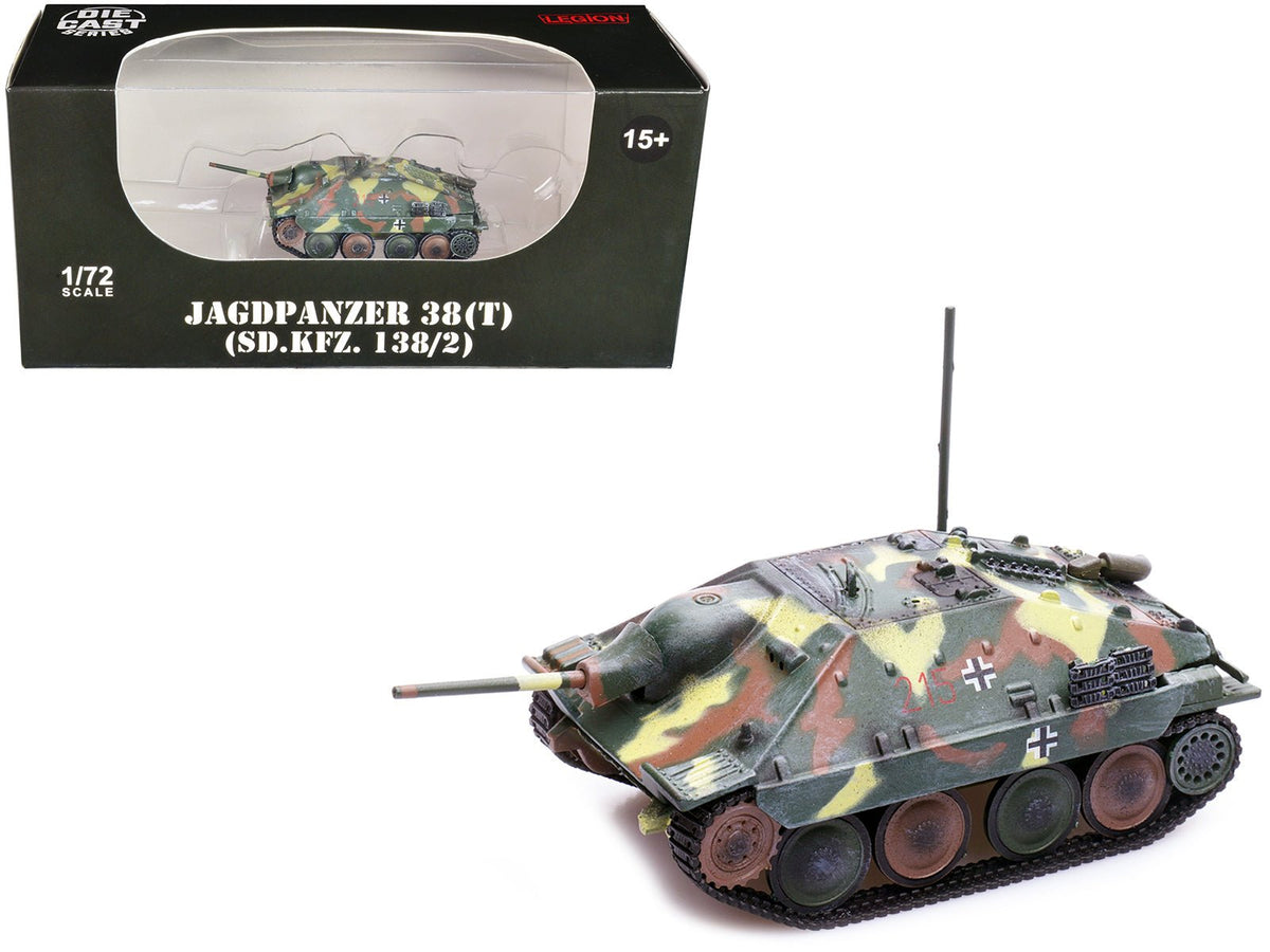 Jagdpanzer 38(T) SD.Kfz. 138/2 Hetzer Tank Destroyer Camouflage "German Army World War II" 1/72 Diecast Model by Legion free shipping USA
