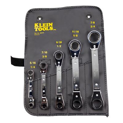 Klein Tools Reversible Ratcheting Offset Box Wrenches - 68245