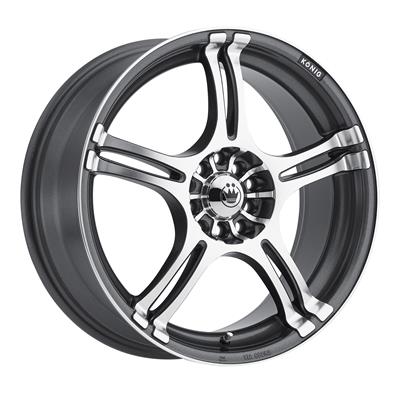 Konig Incident Graphite Machined Wheels - 1N53D04386
