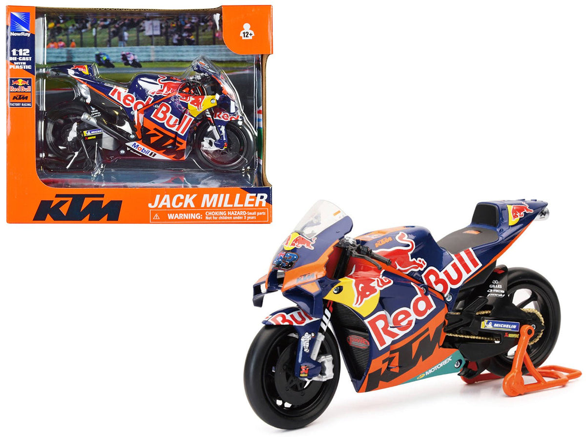 KTM RC16 Motorcycle #43 Jack Miller "Red Bull KTM Factory Racing" MotoGP World Championship (2023) 1/12 Diecast Model by New Ray free shipping USA