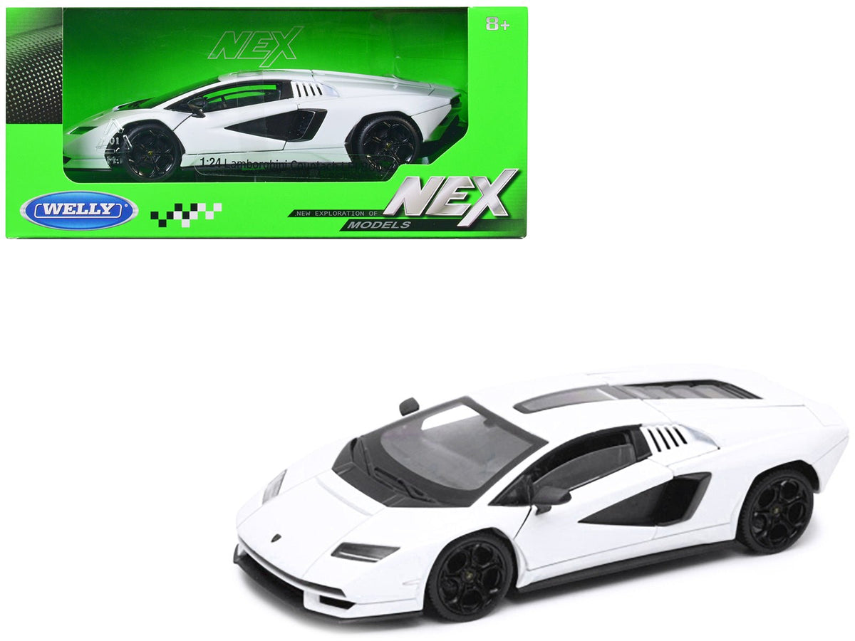 Lamborghini Countach LPI 800-4 White "NEX Models" Series 1/24 Diecast Model Car by Welly free shipping USA
