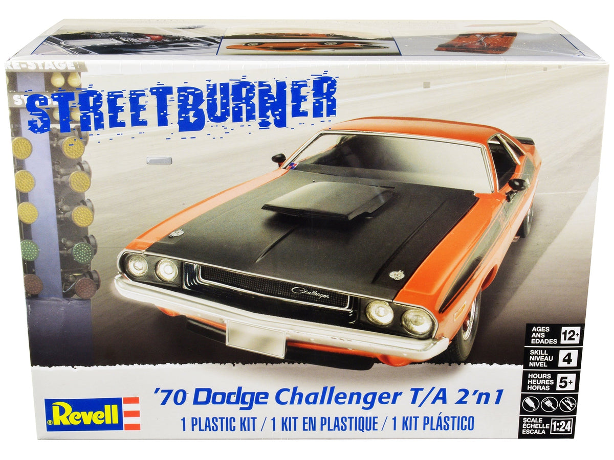 Level 4 Model Kit 1970 Dodge Challenger T/A "Streetburner" 2-in-1 Kit 1/24 Scale Model by Revell free shipping USA