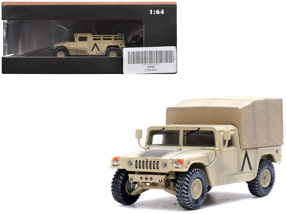 M998 HMMWV "1st Battalion 37th Armored Regiment 3rd Combat Brigade 1st Armored Division Gulf War Iraq" (1991) United States Army "Military Miniature" Series 1/64 Diecast Model by Panzerkampf free shipping USA