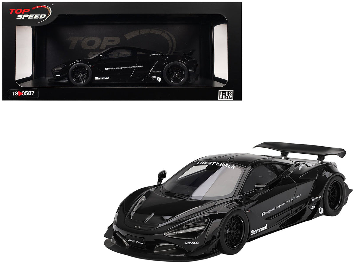 McLaren 720S "LB-Works" Black "Tokyo Auto Salon 2024" 1/18 Model Car by Top Speed free shipping USA