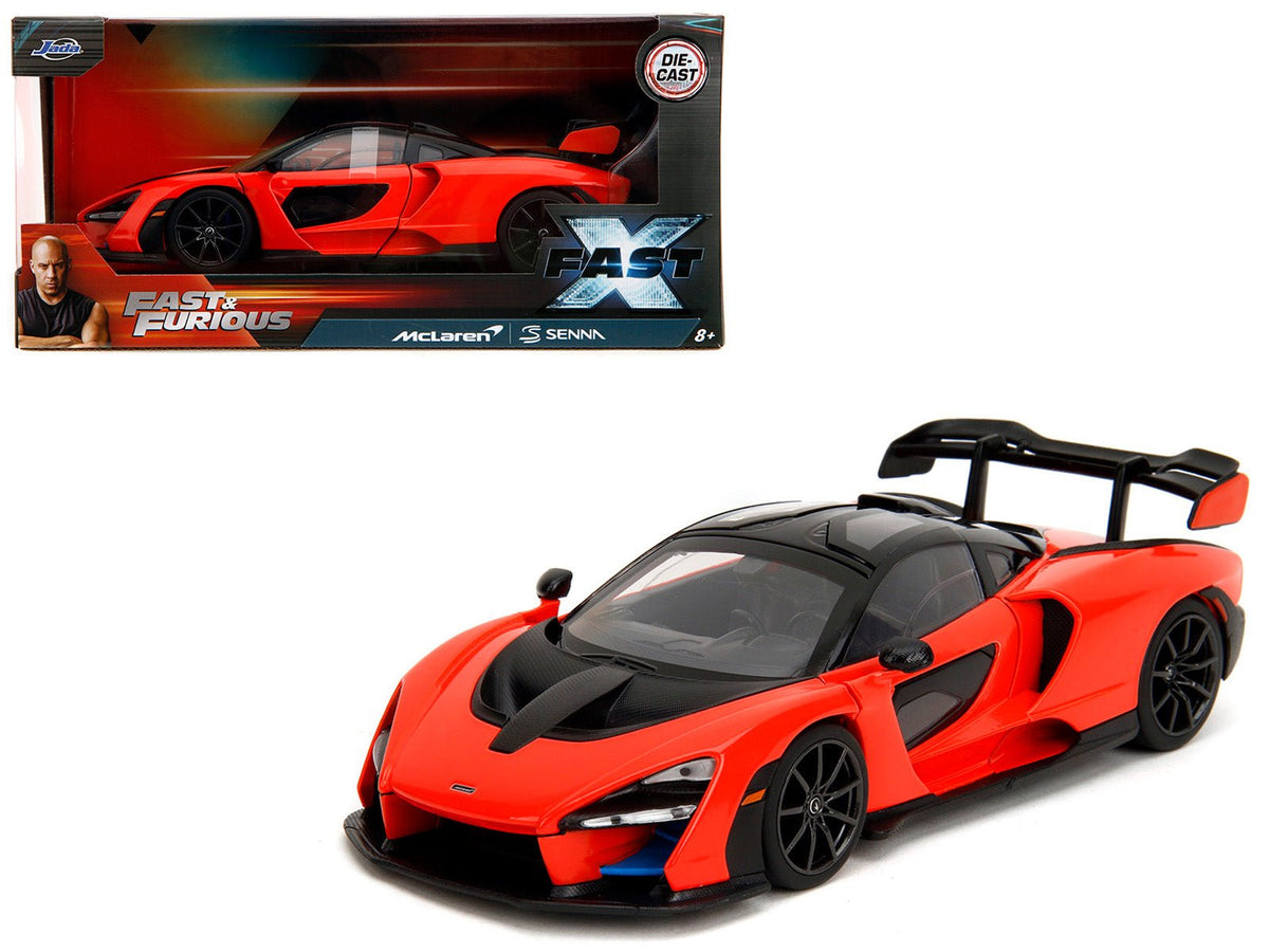 McLaren Senna Red and Black "Fast X" (2023) Movie "Fast & Furious" Series 1/24 Diecast Model Car by Jada free shipping USA