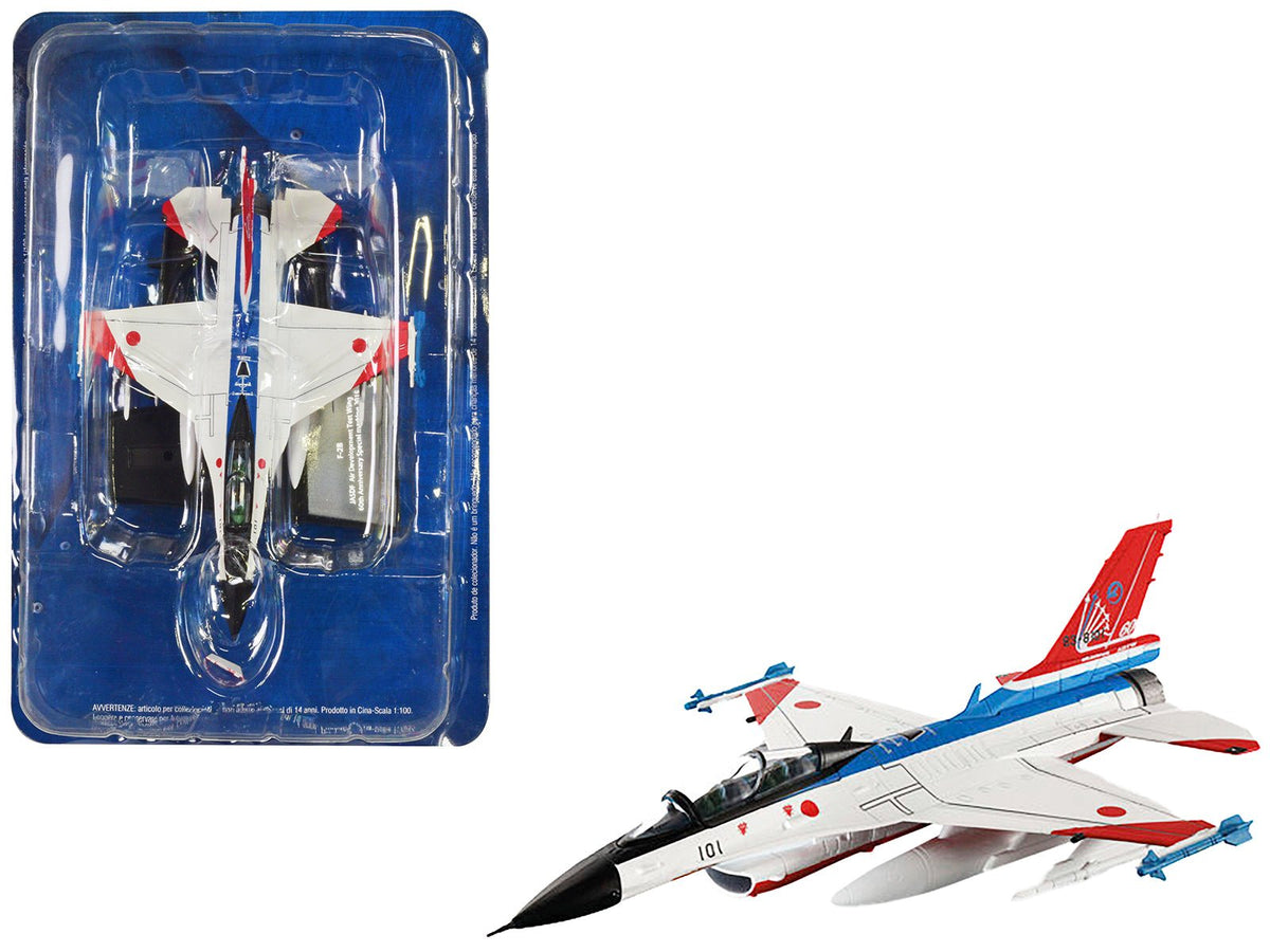 Mitsubishi F-2B Fighter Aircraft "Air Development and Test Wing 60th Anniversary" (2015) Japan Air Self-Defense Force 1/100 Diecast Model by Hachette Collections free shipping USA