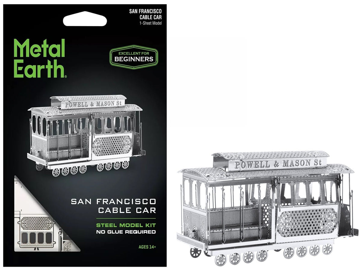 Model Kit San Francisco Cable Car "Powel & Mason St" (Easy Difficulty) Steel Model by Metal Earth free shipping USA