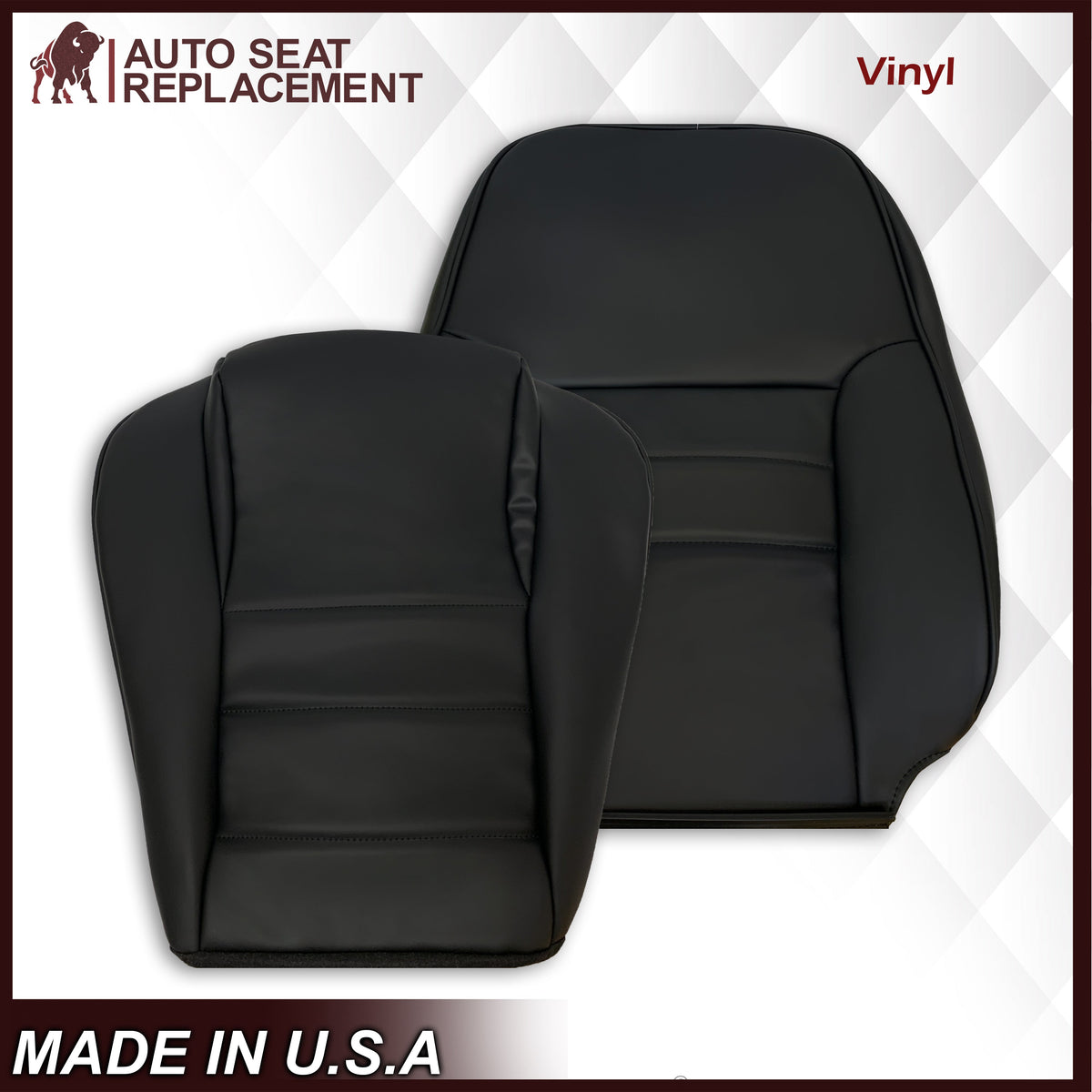 1994-1998 Ford Mustang Synthetic Replacement Seat Covers in Black: Choose From Variation
