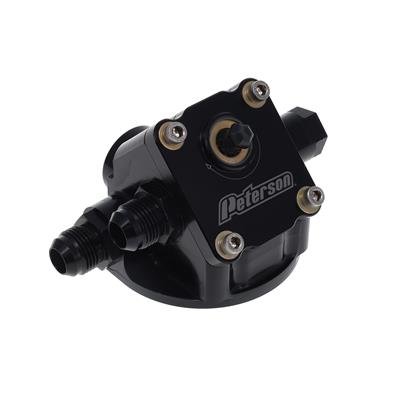 Peterson Fluid Systems Oil Filter Mounts with Engine Oil Primers - 091504