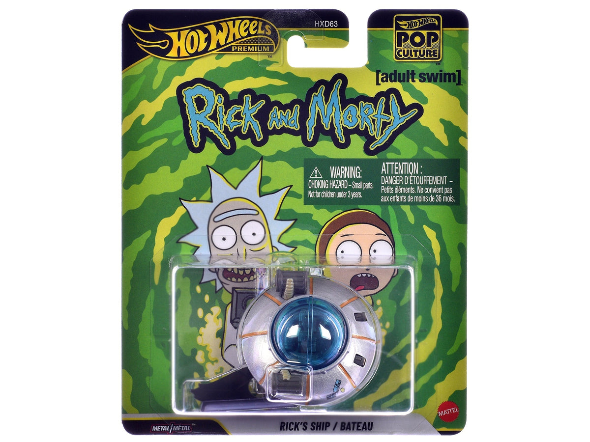 Rick's Ship Silver "Rick and Morty" (2013-Current) TV Series "Pop Culture" Series Diecast Model Car by Hot Wheels free shipping USA