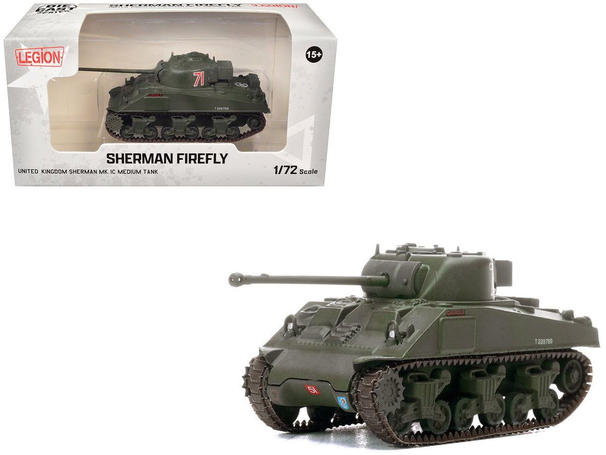 Sherman Firefly Mk.VC Medium Tank "Carole C Squadron 13th/18th Royal Hussars (Queen Mary’s Own) 27th Armoured Brigade Normandy" (1944) British Army 1/72 Diecast Model by Legion free shipping USA