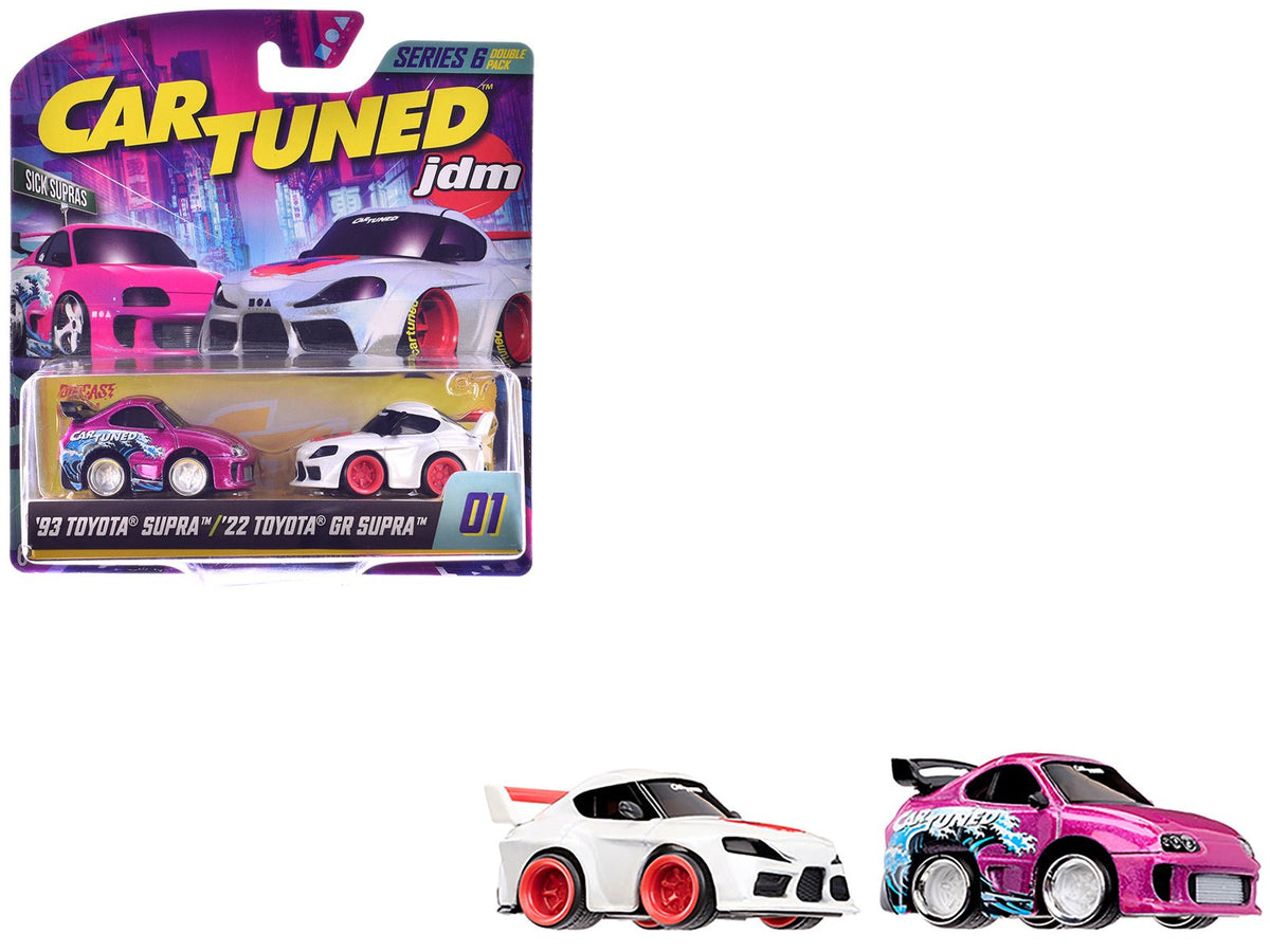 "Sick Supras" Series 6 Toyota Double Pack Set of 2 Cars Diecast Model Cars by CarTuned free shipping USA
