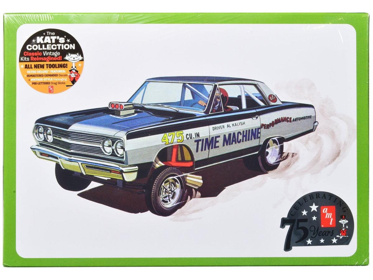 Skill 2 Model Kit 1965 Chevrolet Chevelle AWB Funny Car "Time Machine" 1/25 Scale Model by AMT free shipping USA