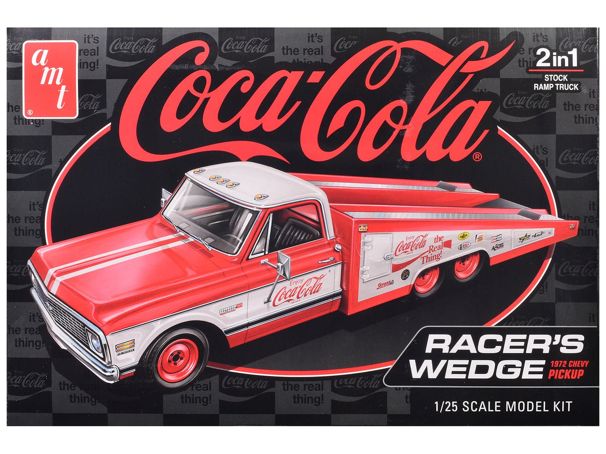 Skill 2 Model Kit 1972 Chevrolet Pickup Truck "Racer's Wedge" 2-in-1 Kit "Coca-Cola" 1/25 Scale Model by AMT free shipping USA