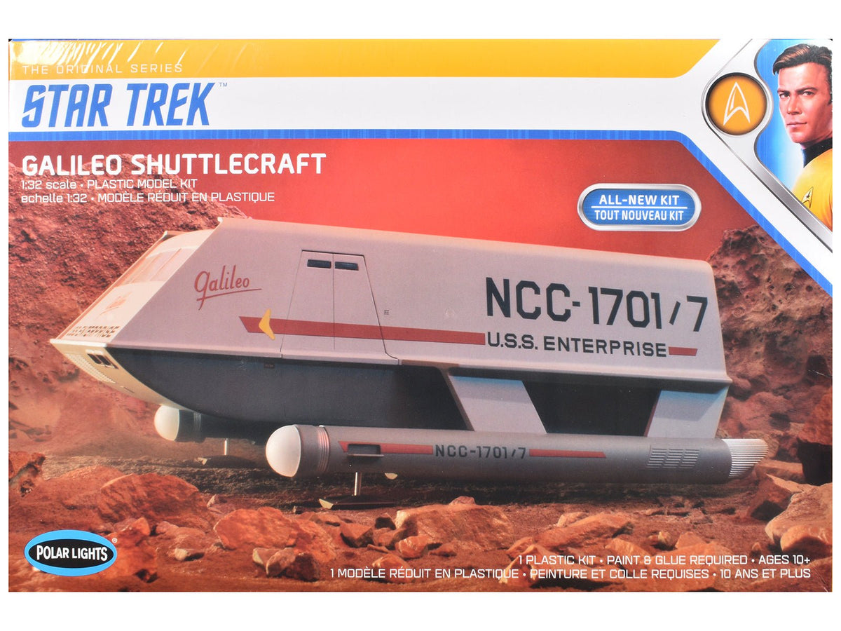 Skill 2 Model Kit Galileo Shuttlecraft "Star Trek: The Original Series" (1966-1968) TV Series 1/32 Scale Model by Polar Lights free shipping USA