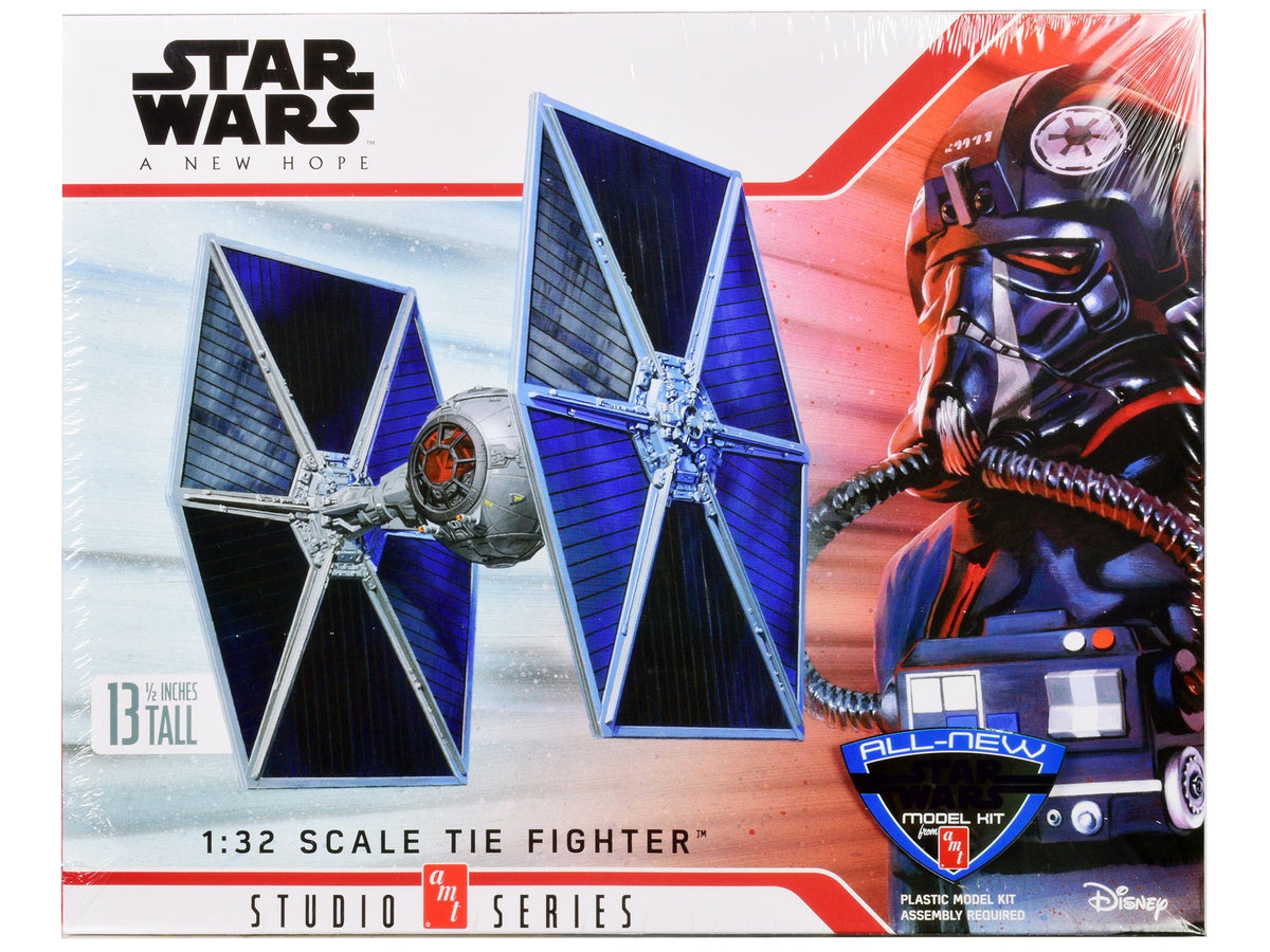 Skill 2 Model Kit Tie Fighter "Star Wars: Episode IV – A New Hope" (1977) Movie 1/32 Scale Model by AMT free shipping USA