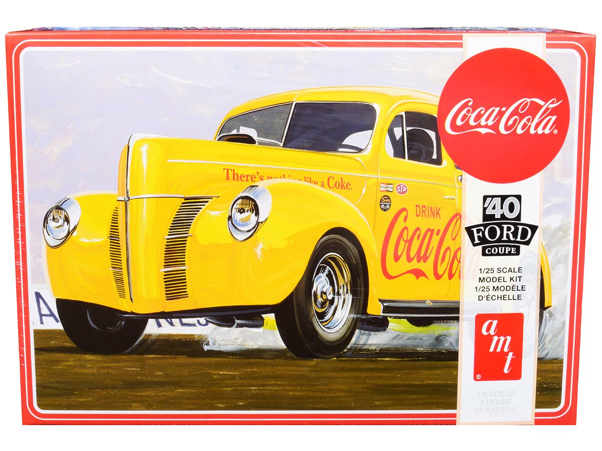 Skill 3 Model Kit 1940 Ford Coupe "Coca-Cola" 1/25 Scale Model by AMT free shipping USA