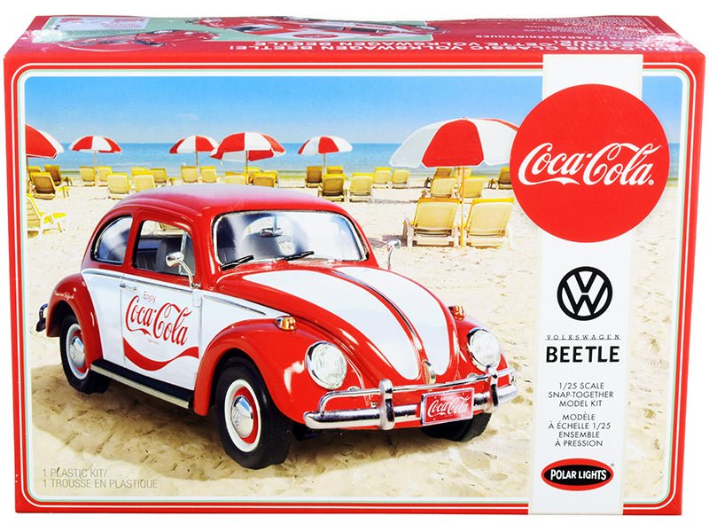 Skill 3 Snap Model Kit Volkswagen Beetle "Coca-Cola" 1/25 Scale Model by Polar Lights free shipping USA