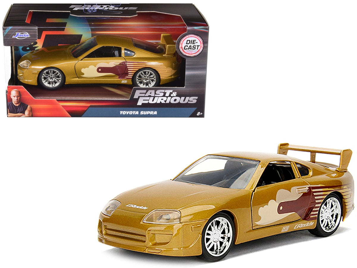 Slap Jack's Toyota Supra Gold "Fast & Furious" Movie 1/32 Diecast Model Car by Jada free shipping USA