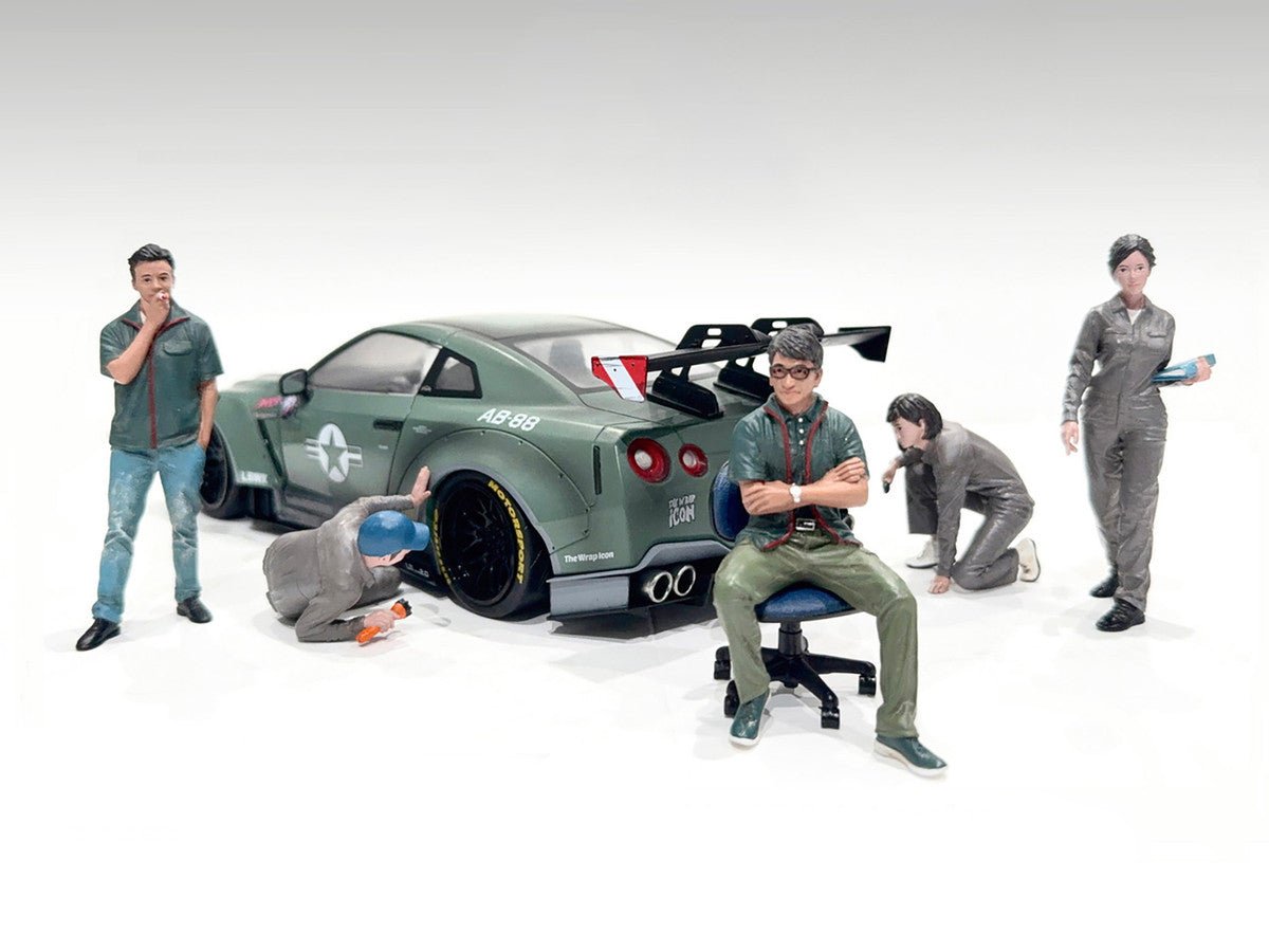 "Top Tuners" 5 piece Figure Set "Premium" Series for 1/24 Scale Models by American Diorama free shipping USA