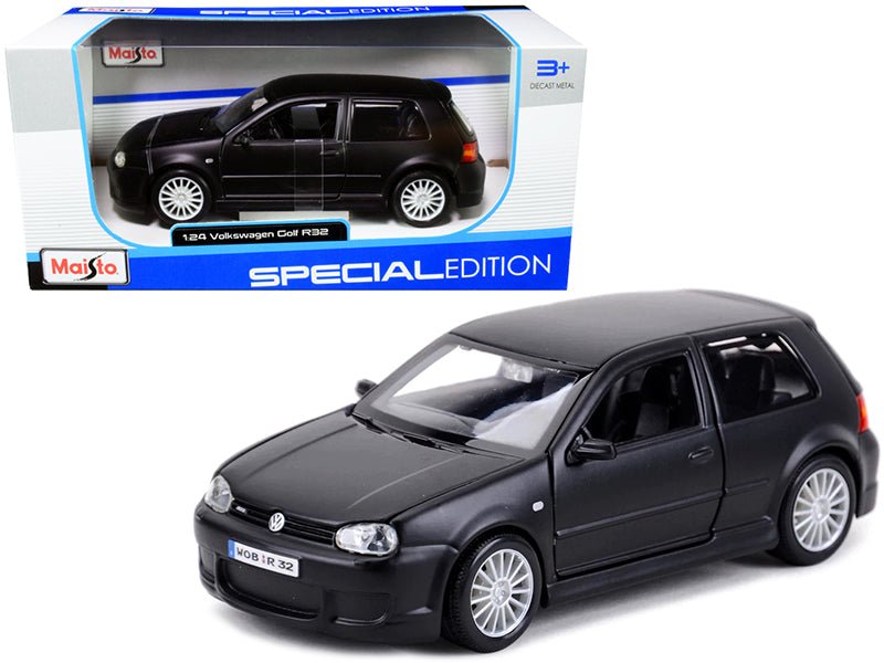 Volkswagen Golf R32 Matt Black "Special Edition" Series 1/24 Diecast Model Car by Maisto free shipping USA