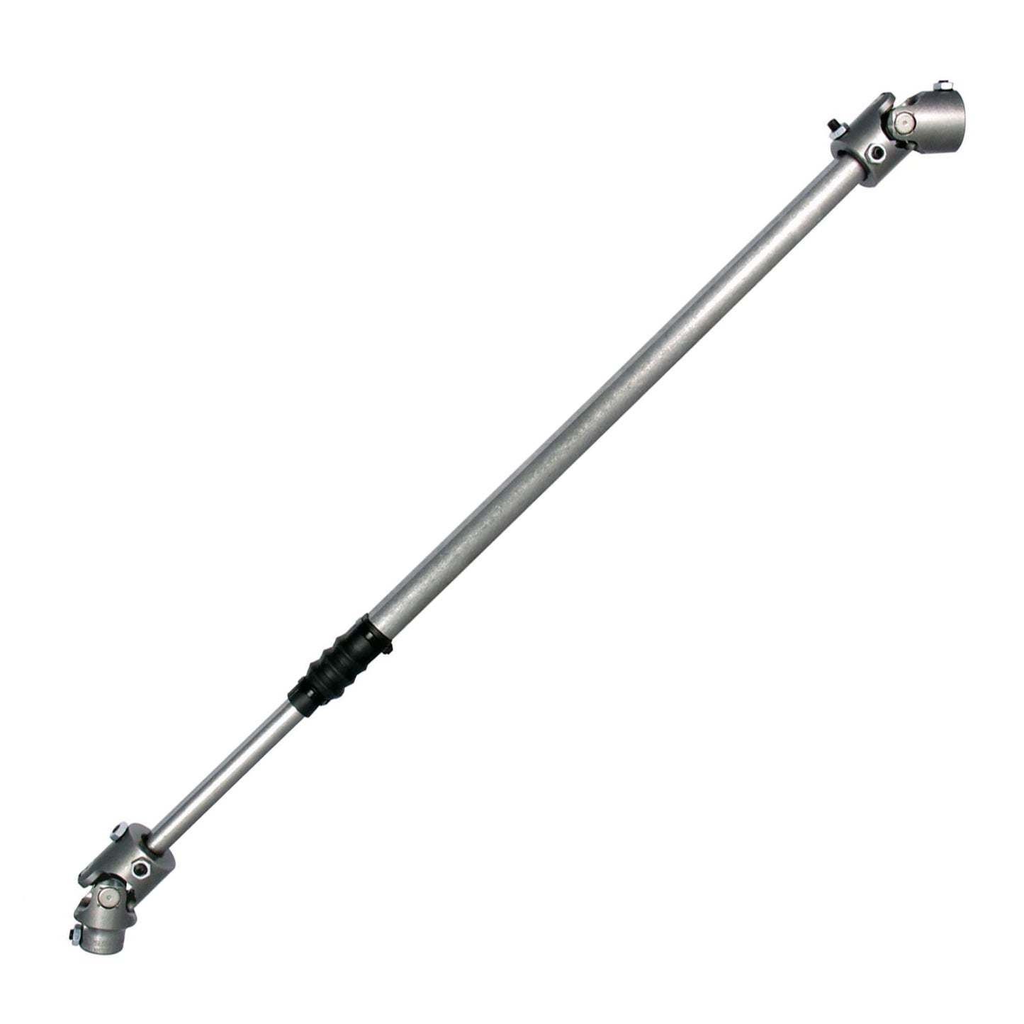 Borgeson - Steering Shaft - P/N: 000973 - 1966-1975 Ford Bronco Heavy Duty Telescopic Steel Steering Shaft. Connects From Factory Column To Steering Box. Extreme Duty With Two Billet Steel Universal Joints. Stock Column Requires Modification For Installat
