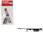 Container Chassis for 2-Axle 40ft Trailer 1/87 (HO) Plastic Model by Promotex  free shipping USA