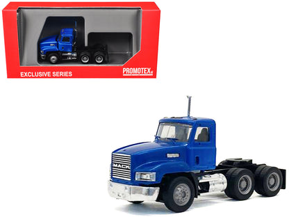 Mack 603 Short Day Cab Blue Metallic 1/87 (HO) Plastic Model Car by Promotex  free shipping USA