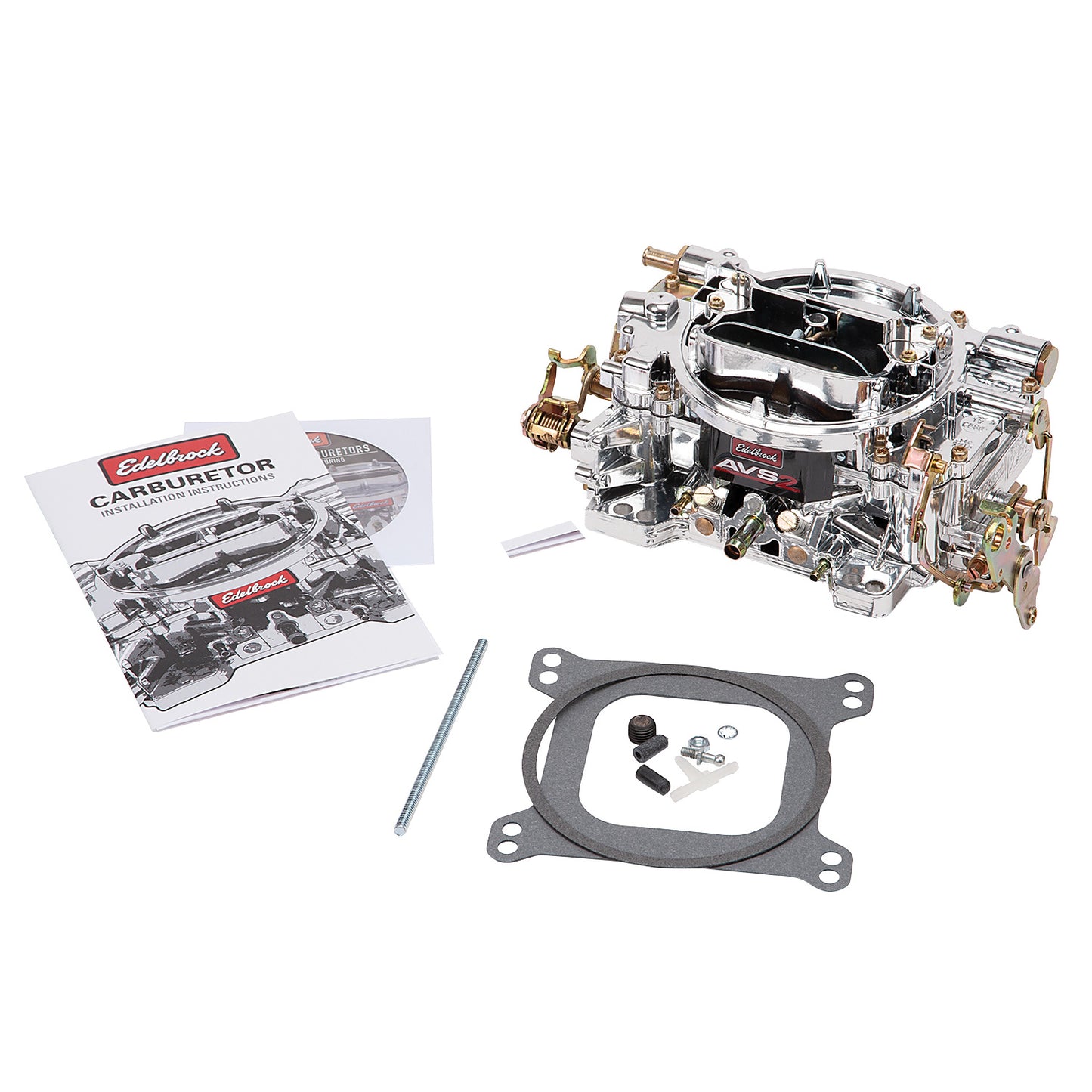 AVS2 Carburetor #1906-CP 650 CFM W/ Electric Choke  Chrome Plasma Finish