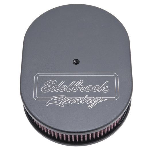 Victor Series Black Oval Air Cleaner - 2.4" Cotton Element For Dual-Quads