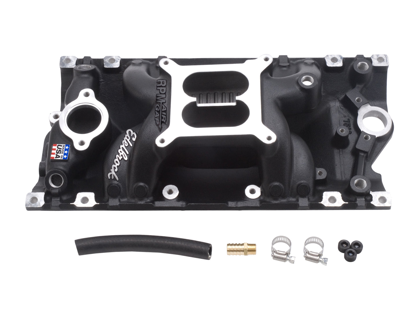 Performer RPM AIR-GAP Small Block Chevy Vortec Black Intake Manifold