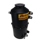 Black 2.3 Gallon Oil Tank With Dual Scavenge Return