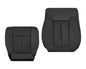 2009 - 2014 Ford F-150 Lariat Replacement Perforated Genuine Leather / Synthetic Leather Seat Cover In Black