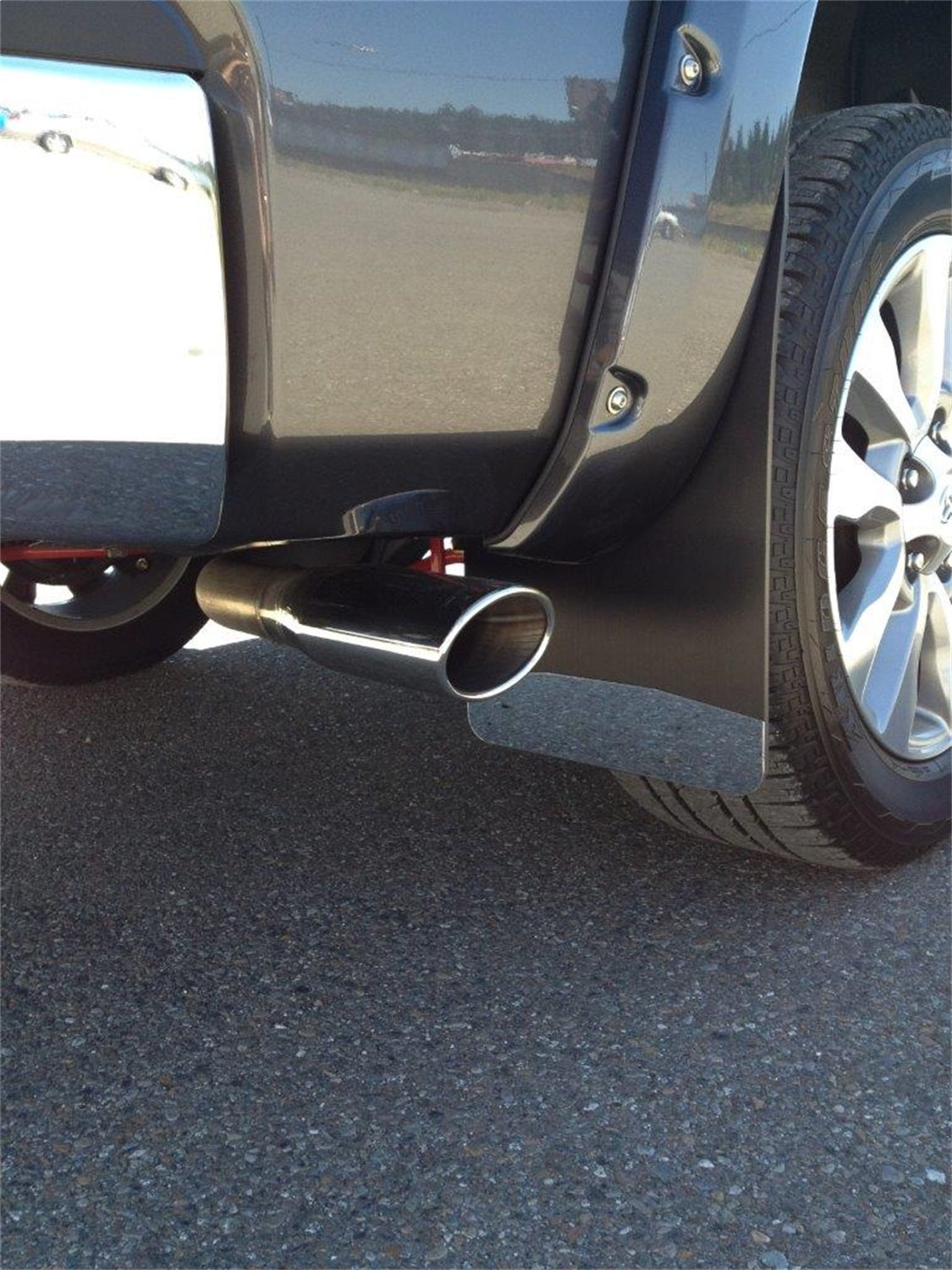 Universal 12" Front/Rear Mud Flaps With Stainless Steel Weights Pre-Installed - 12"W X 20.5"H