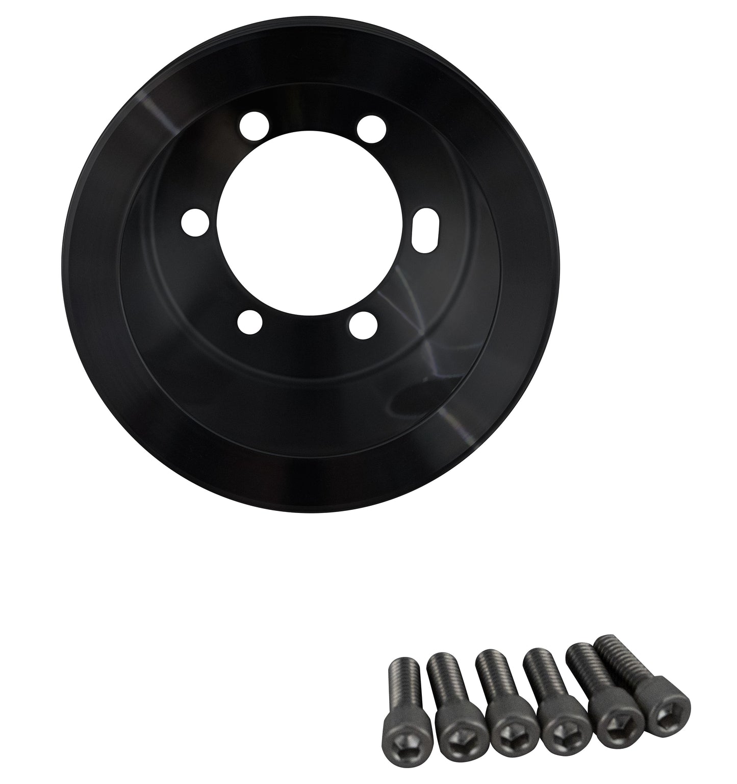 Small Block Chrysler Performance Ratio V-Belt Pulley Kit - Black (2V)
