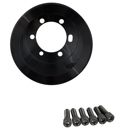 Small Block Chrysler Performance Ratio V-Belt Pulley Kit - Black (2V)