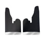 No Drill  Specific Design Front Mud Flaps For The 2009-2018 Dodge Ram 1500 Pickup With Stainless Steel Weights Pre-Installed - 12"W X 20.5"H