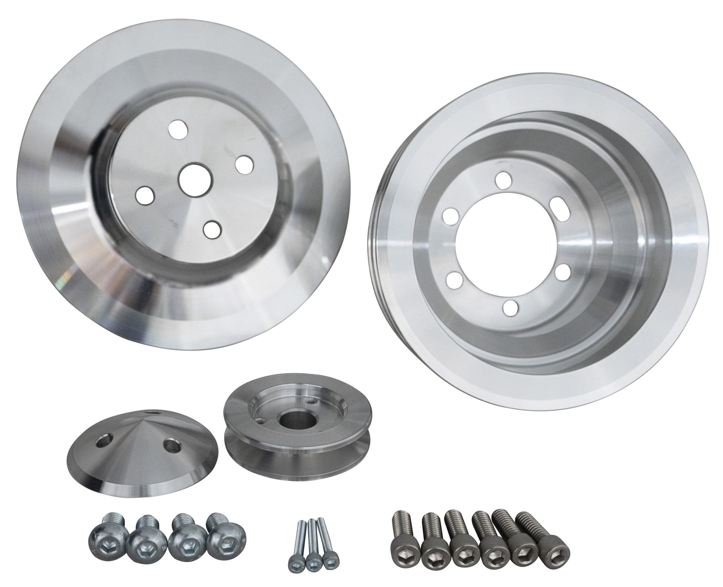 Big Block Chrysler High Flow V-Belt Pulley Kit (2V)