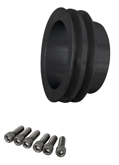 Chrysler (273 - 318 - 340) V-Belt Pulley Kit - Black (2V)
