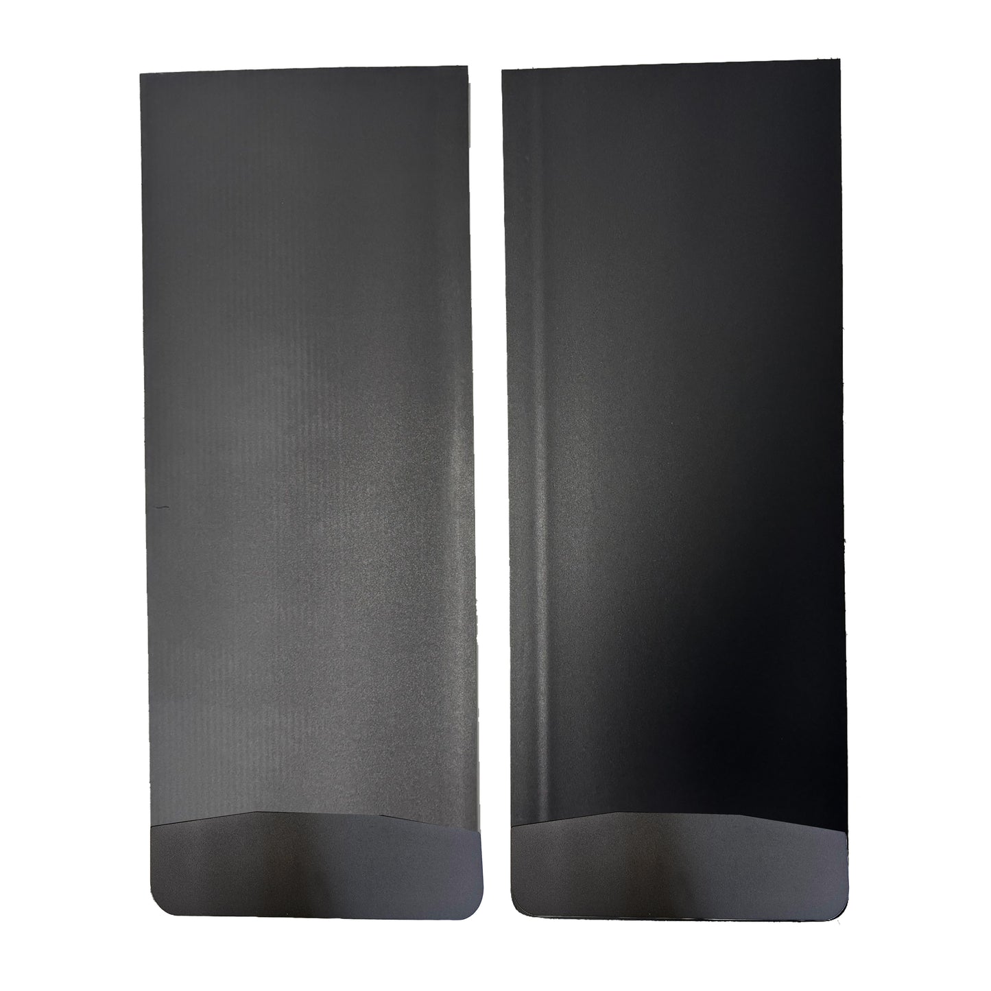 Universal Single Rear Wheel Flatbed Mud Flaps With Black-Powder Coated Stainless Steel Weights Pre-Installed - 12"W X 30"H