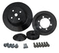 Big Block Chrysler Performance Ratio V-Belt Pulley Kit; Fluid Damper; Black (1V)